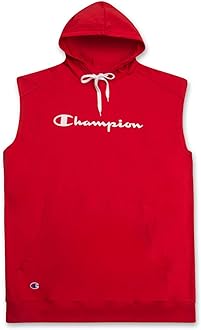 ChampionBig and Tall Sleeveless Hoodies for Men – Mens Popover Workout Hoodies