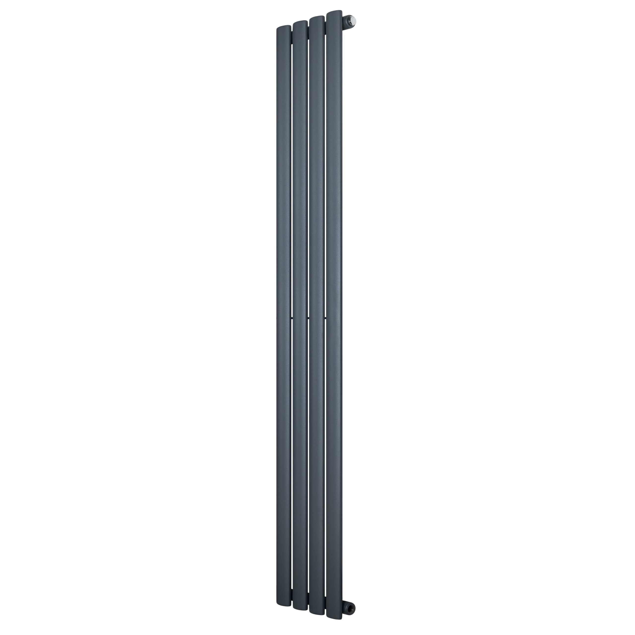 MonsterShop Oval Single Column Radiator 1600 X 240mm Modern Designer Single Panel from B&Q