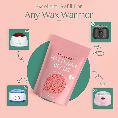Miniatura 4 de Cuentas de cera dura para depilación en casa, granos de cera para piel sensible, cuerpo brasileño, cejas, facial