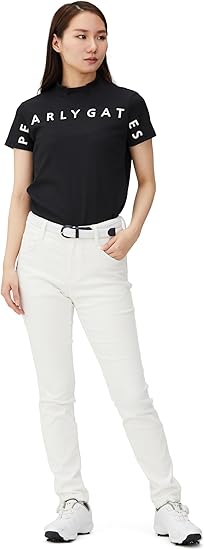 Amazon.co.jp: [パーリーゲイツ] レディース 半袖 モックネック