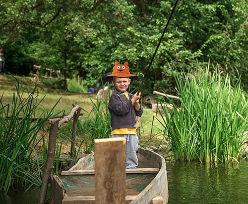 Addie & Tate Toddler Sun Hat For Kids Uv Protection Beach Bucket Hat For Girls & Boys Fishing Safari Play Hat (Tiger, 2-5 Years) #TOP3