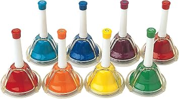 KC MB9500-8K Music Bell Handbell, 8 Sound Set, Multicolor