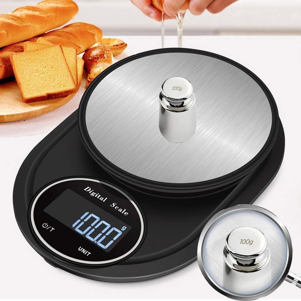 Waga elektroniczna Cyfrowa waga kuchenna 0,1 g/5 kg Elektroniczna waga kuchenna z wyświetlaczem LCD (rozmiar: 5 kg/0,1 g)