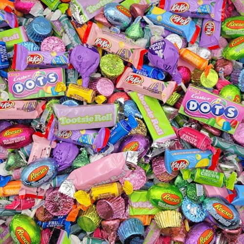 Easter Candy Variety Mix - 2lb Bulk Chocolate Candy Assortment for Egg Hunt & Basket Fillers - Individually Wrapped Chocolate - 2 Pounds - Thumbnail 3
