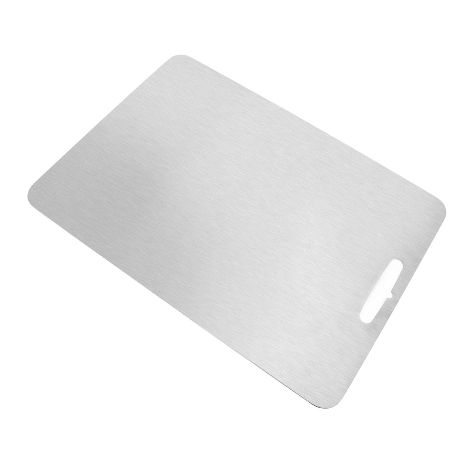Tabla de Cortar de Metal Ti, Tabla de Cortar de Cocina No Contaminante para Verduras, Frutas, Elección Segura e Inodora para Cocineros Caseros (46 * 30cm)