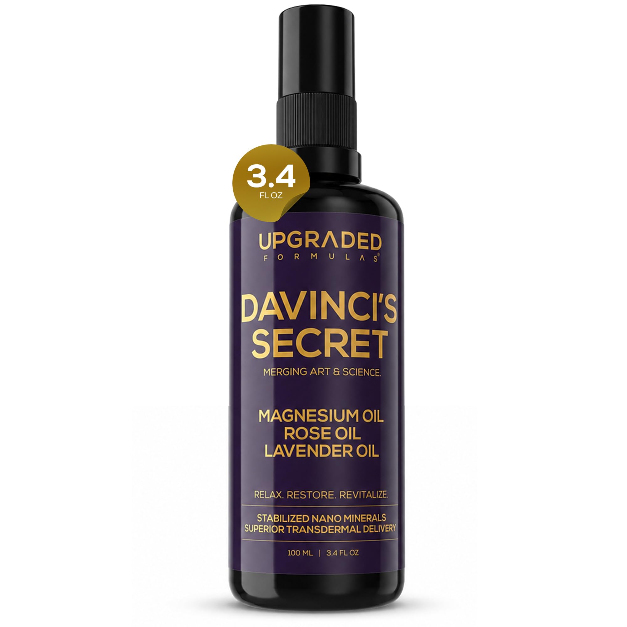 Upgraded Formulas Davinci's Secret Magnesium Oil Spray, 100ml