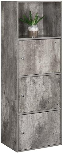 Miniatura 4 de Convenience Concepts Xtra Storage - Armario de 3 puertas con estante, 16.5 pulgadas de largo x 12 pulgadas de ancho x 46.75 pulgadas de alto, abedul