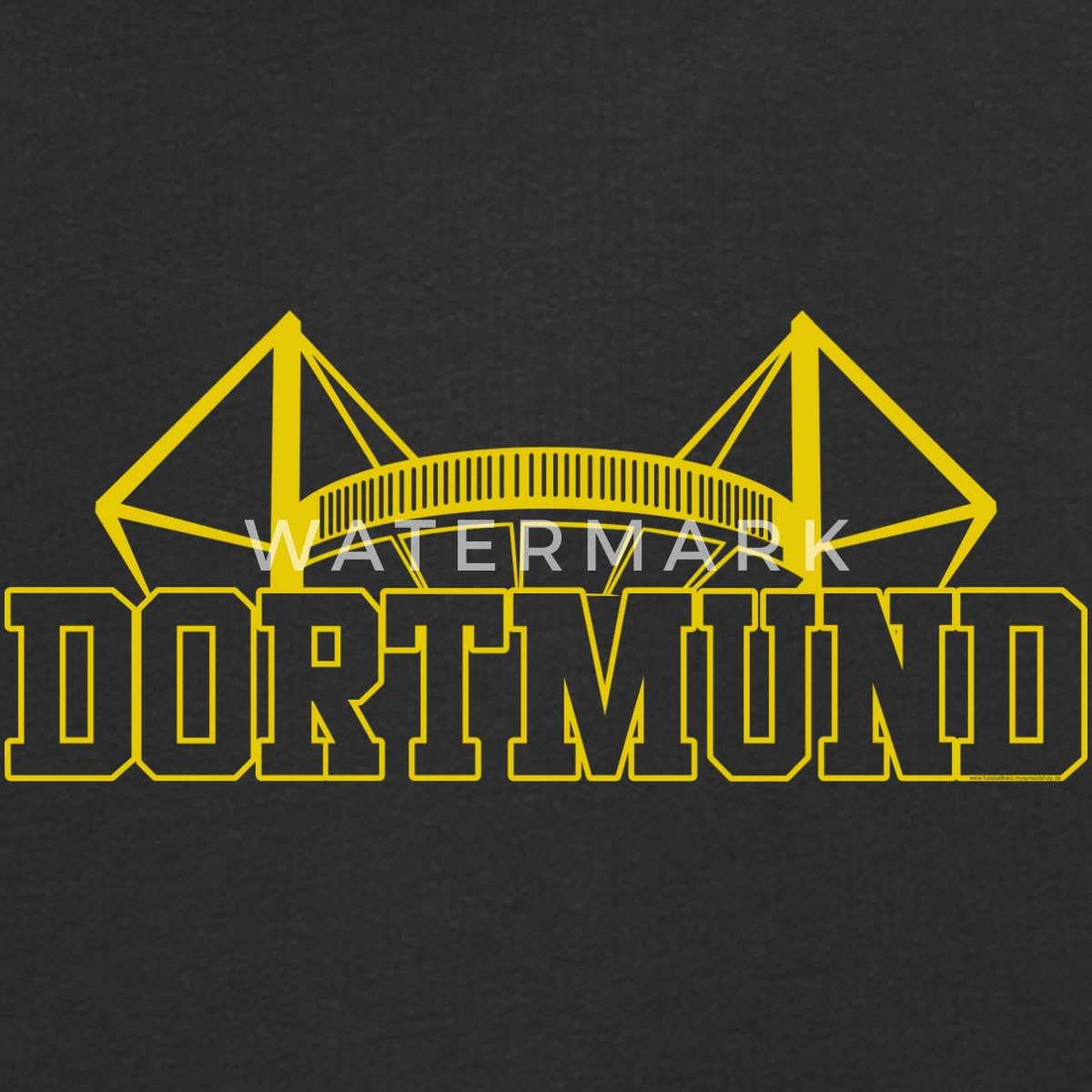 Spreadshirt Dortmund Stadion Fußball Fan Kinder Premium Hoodie