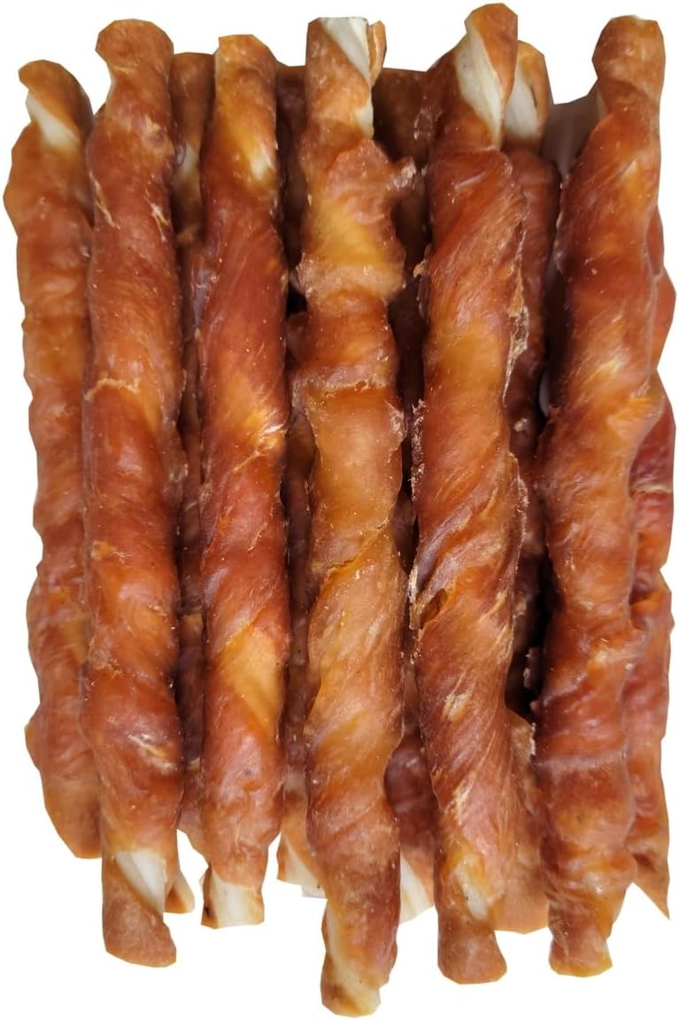 Butcher Shop Collagen Dog Chews 5” Deluxe Chicken Twists Dog Treats (2 Pack - 7.34 oz per Pack)