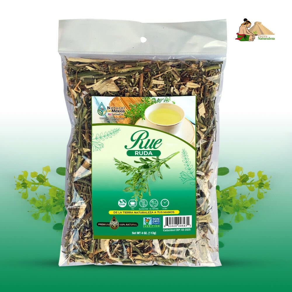 Ruda/Rue Herb (Ruta graveolens) Calmante y relajante, malas energias 4 oz-113g.