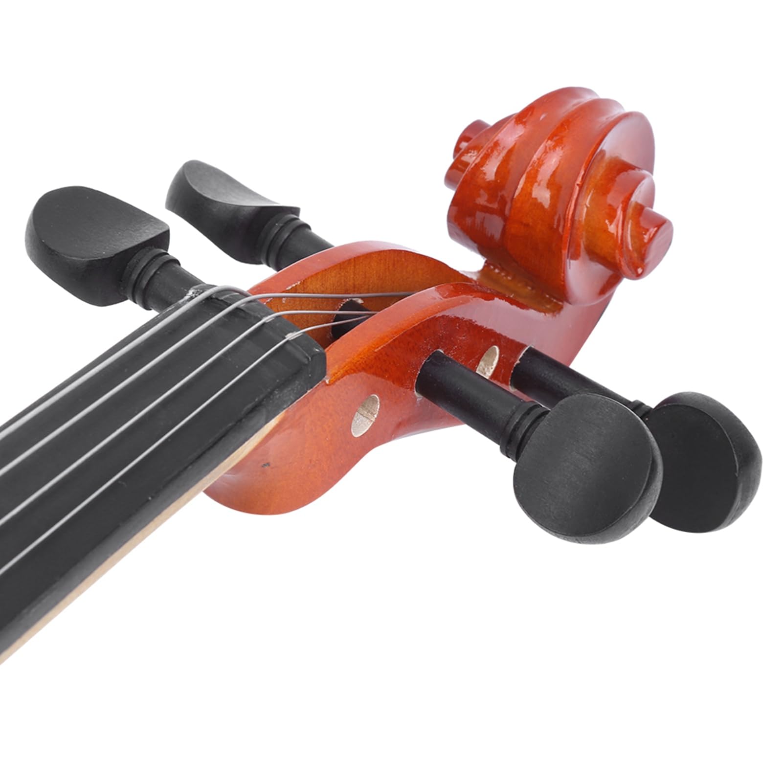 POENVFPO 4 4 Bratsche in Voller Größe für Anfänger, Geige aus Massivem Fichtenholz mit Bogenetui aus Kolophonium, Saiteninstrument in Natürlicher Farbe für Musikliebhaber