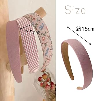 カチューシャ　ベージュピンク B:MING by BEAMS（ビーミング by ビームス）サテン カチューシャ