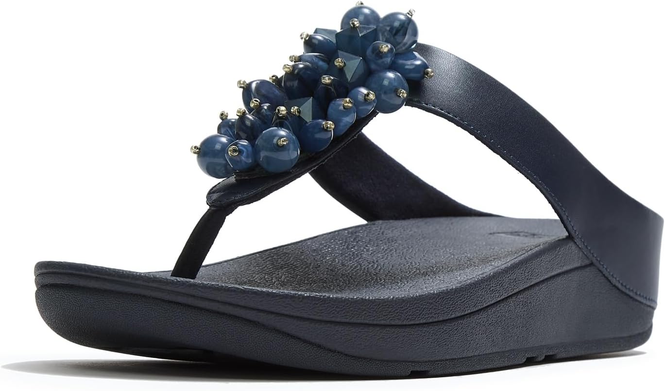 FitFlop Fino Bead-Cluster Toe-Post Sandals