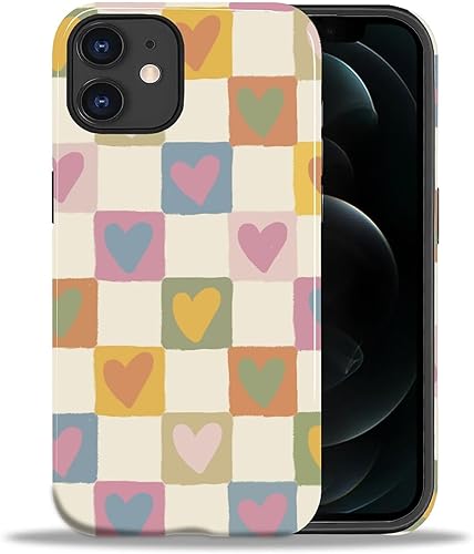 Miniatura 53 de Funda para iPhone 11, carcasa dura a prueba de golpes + silicona suave 2 en 1 híbrida, parachoques a prueba de caídas - Vidrio manchado con flores