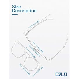 CNLO Blue light blocking Glasses,Computer Gaming Glasses,TV GlassesFor UV Protection,Anti Eyestrain,Lightweight Frame Eyewear,Opaque Men/Women(BLACK)