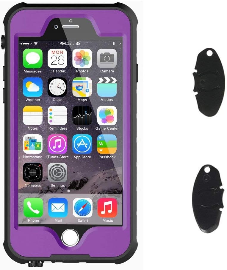 ImpactStrong iPhone 6 Waterproof Case [Fingerprint ID Compatible] Slim Full Body Protection Cover for Apple iPhone 6 / 6s (4.7") - Purple