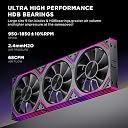 Jungle Leopard Interstellar-V2RS X3 120mm PC ARGB Case Computer Cooling Fans,Daisy-Chain|PWM 950-1850RPM|High Airflow|RGB Dual Infinity Mirrors Lighting for Gaming Build(Black Forward 3Pack) gallery image