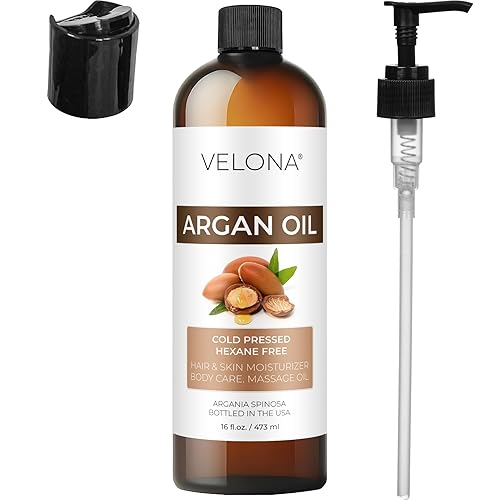 Miniatura 6 de velona Aceite de argán - 16 onzas líquidas | 100% puro y natural | Aceite de Marruecos | Cuidado de la piel, cuerpo y cara | Protector de uñas | Sin