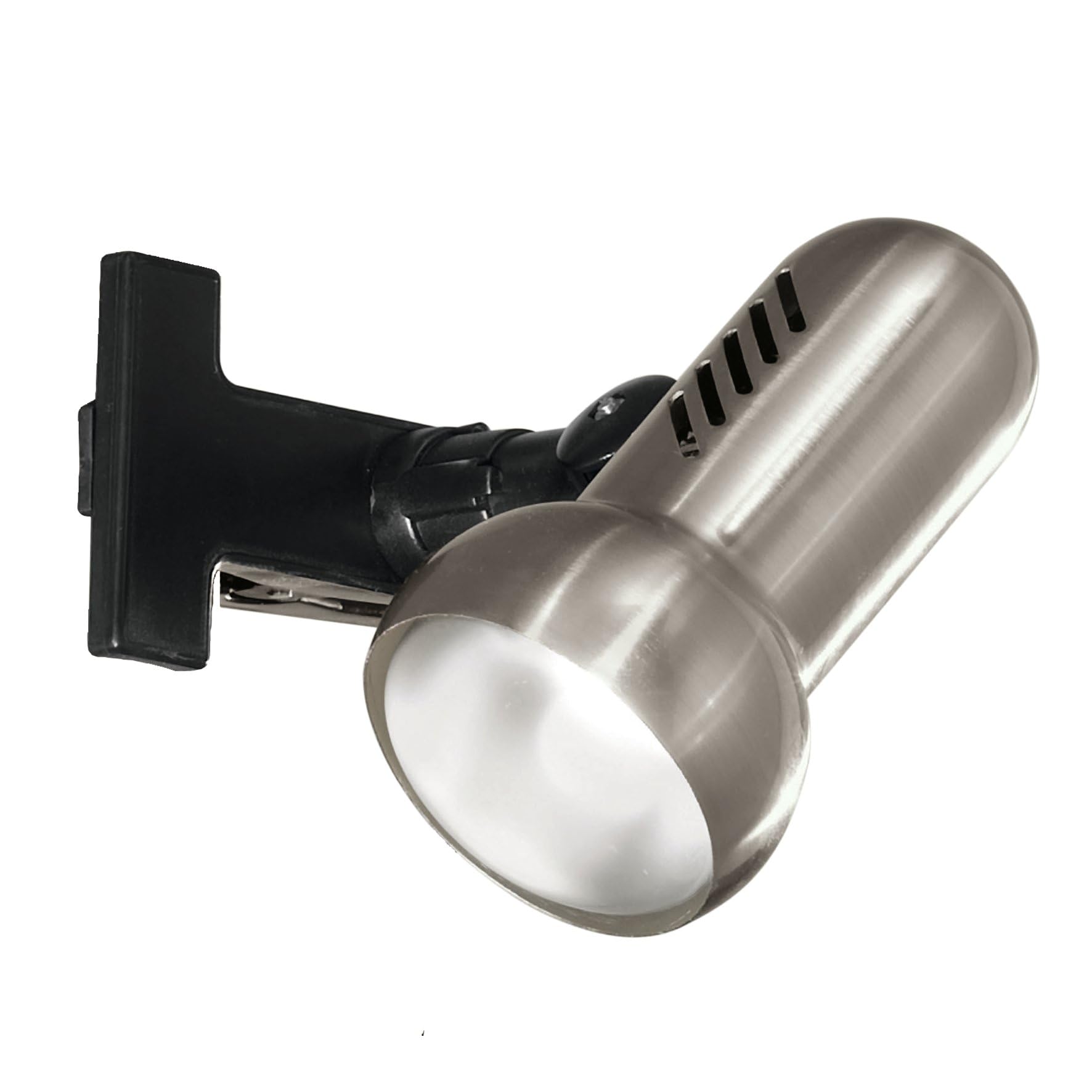 Eglo Clip on Reading Light Manhattan, clamp lamp for Bed and Desk, spot Light Made of matt Nickel Metal and Black Plastic, Lighting Clip with E27 Socket