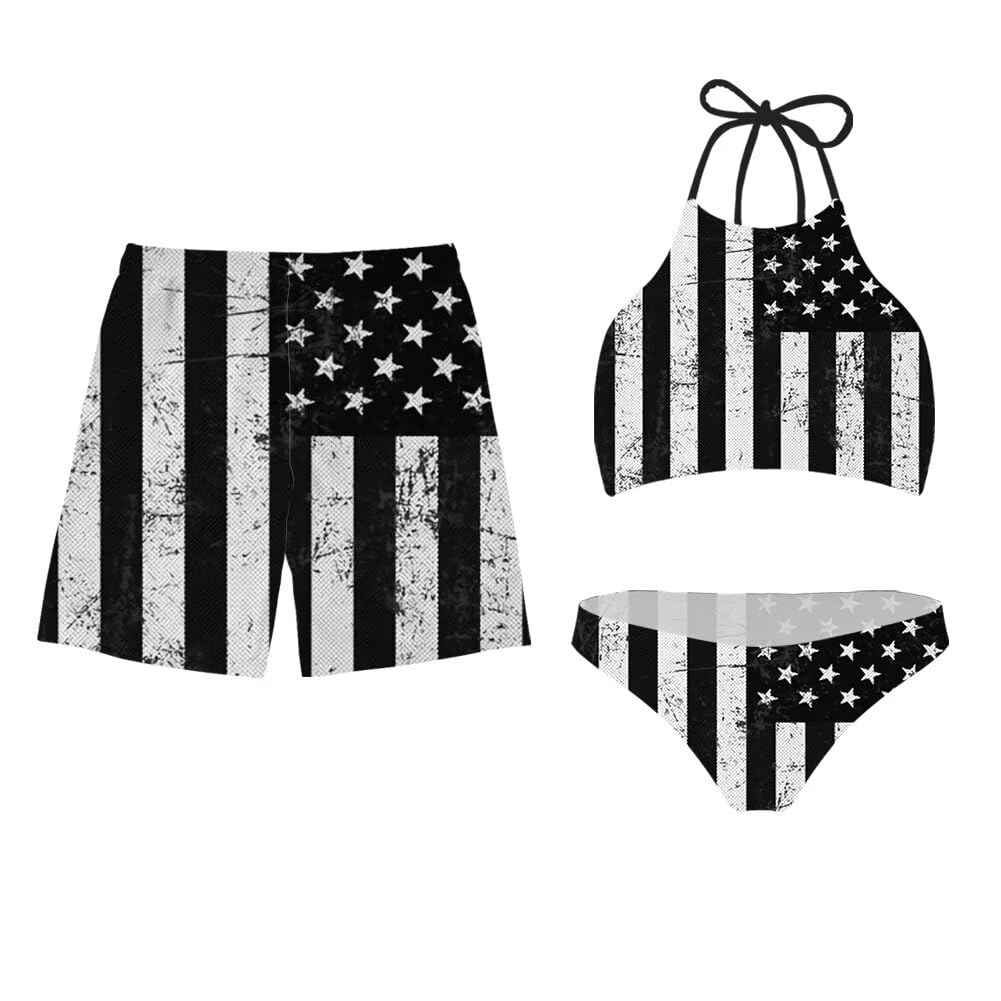 JeientoCouples Matching Swimsuit Set for Vacation Summer Beach Bathing Suits
