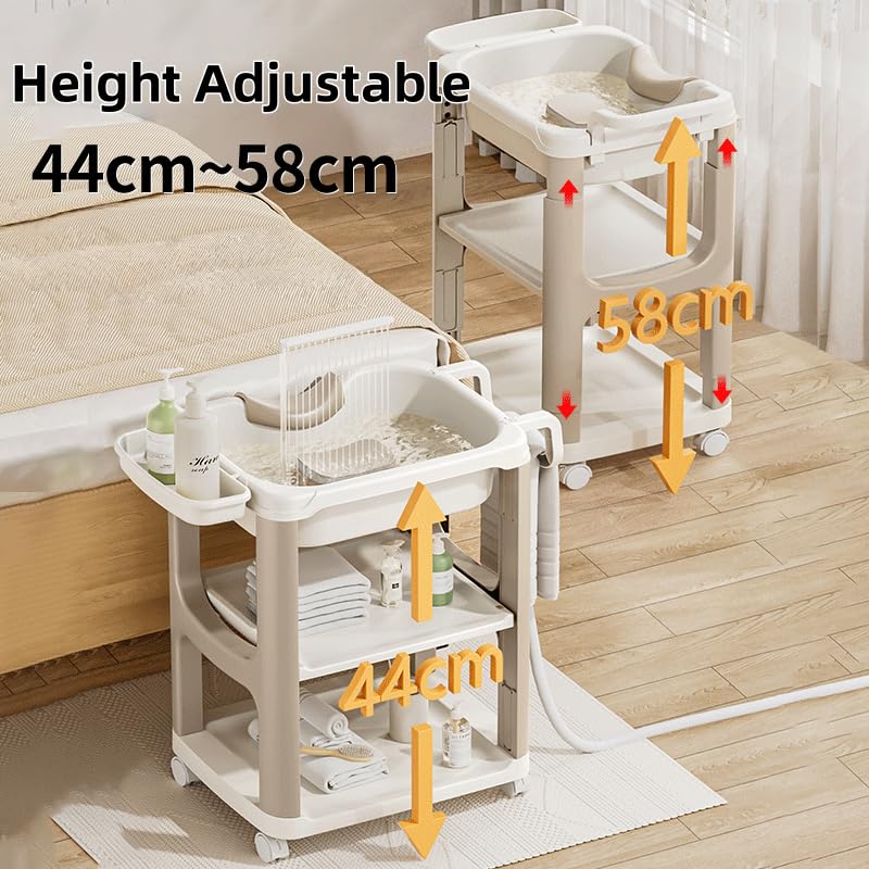 Portable Hair Washing Basin for Bedridden - Shampoo Bowl Basin at Home for the Elderly, Portable Hair Washing Station for Pregnant Women, Kids, Disabled, Injured, Seniors and Disabled Patients in Bed