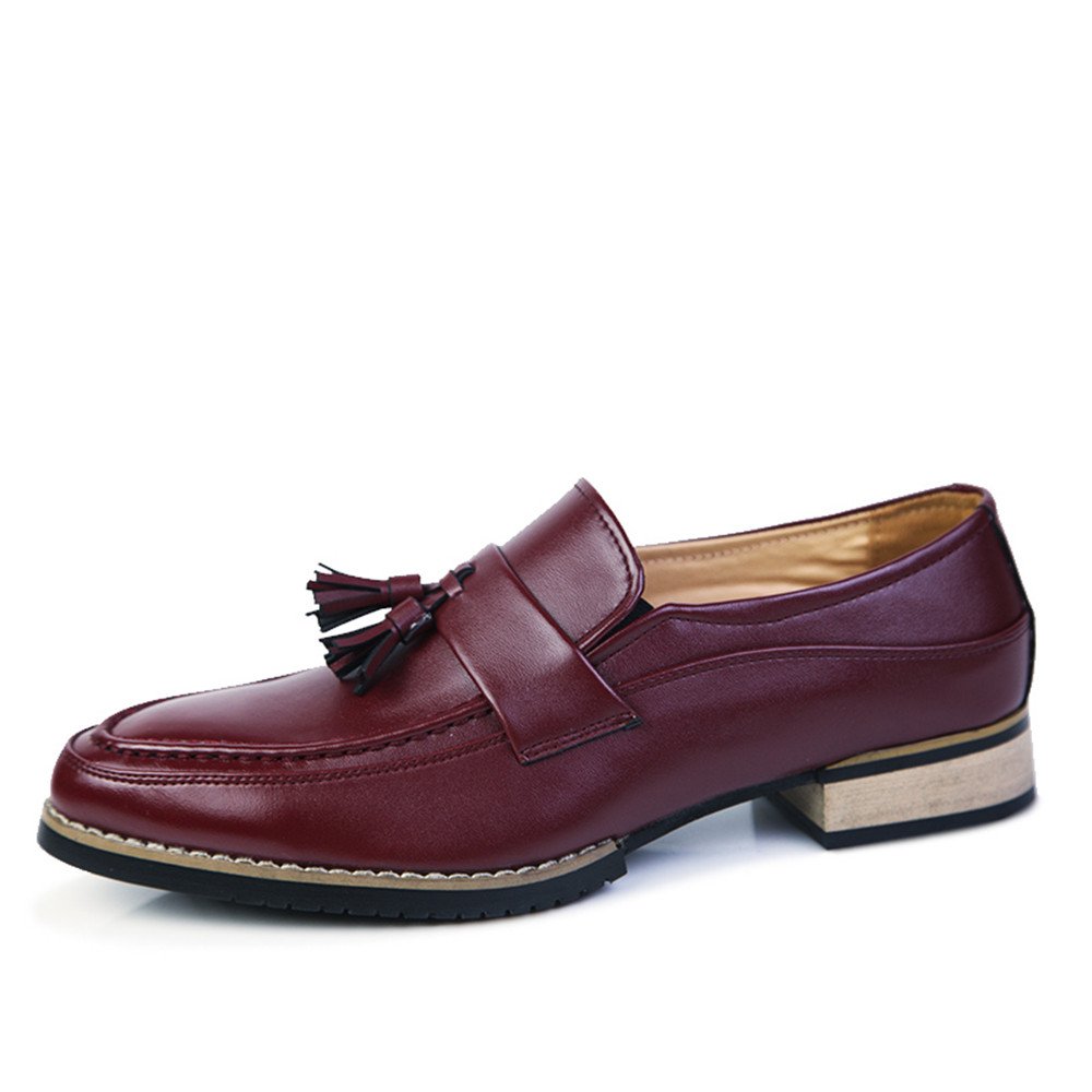 SEVENZAI Mens Shoes Tassel Platform Formal Leather Oxford Shoes