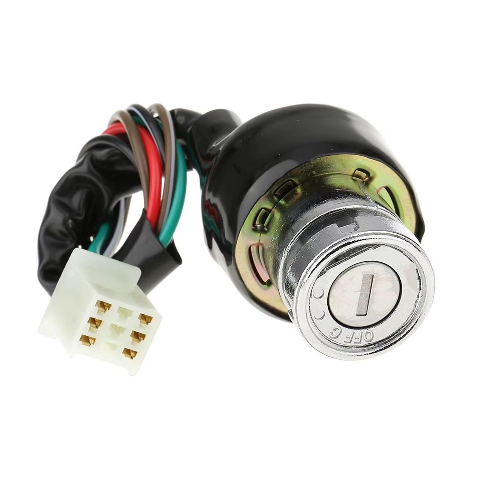 Interruptor De Llave Encendido para Motocicleta Scooter Quad Bike Go-Kart Universal 6 Interruptor Encendido Cable 3 Posiciones