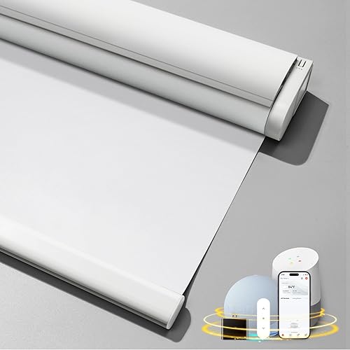 Miniatura 8 de MUSCLEAREA Persianas motorizadas con control remoto inteligente para ventana, persianas enrollables automáticas inalámbricas, persianas eléctricas