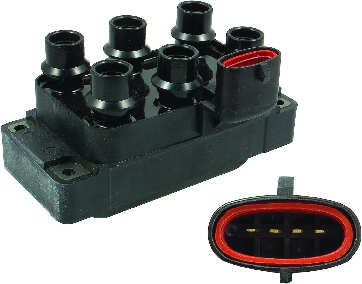 OEG Parts New Ignition Coil Compatible With Jaguar Mazda Mercury V6 2.5 3.0 3.8 4.2 & V12 1989-2002, Replaces 5008196, 6630365, 6958305, 919F12029AA, DG440, DGE456