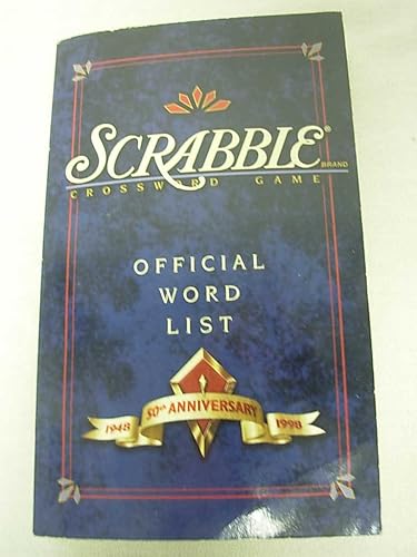 Official Word List Scrabble Crossword Game 50TH Aniversary