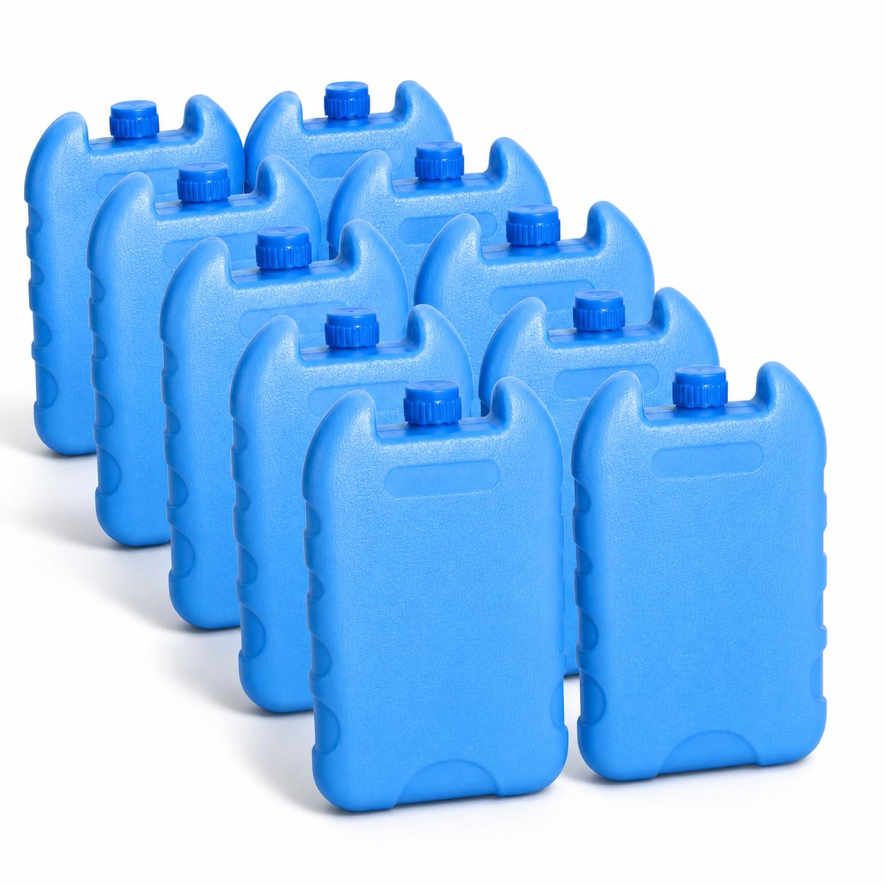 10pc Ice Packs for Cool Box Slim Freezer Blocks for Cool Bags Lunch Box Travel Picnic Maintains Cold Temperature Pre Filled Pe Medium