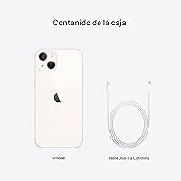 Vista 6 de Apple iPhone 13, 128 GB, blanco estrella, desbloqueado (reacondicionado)