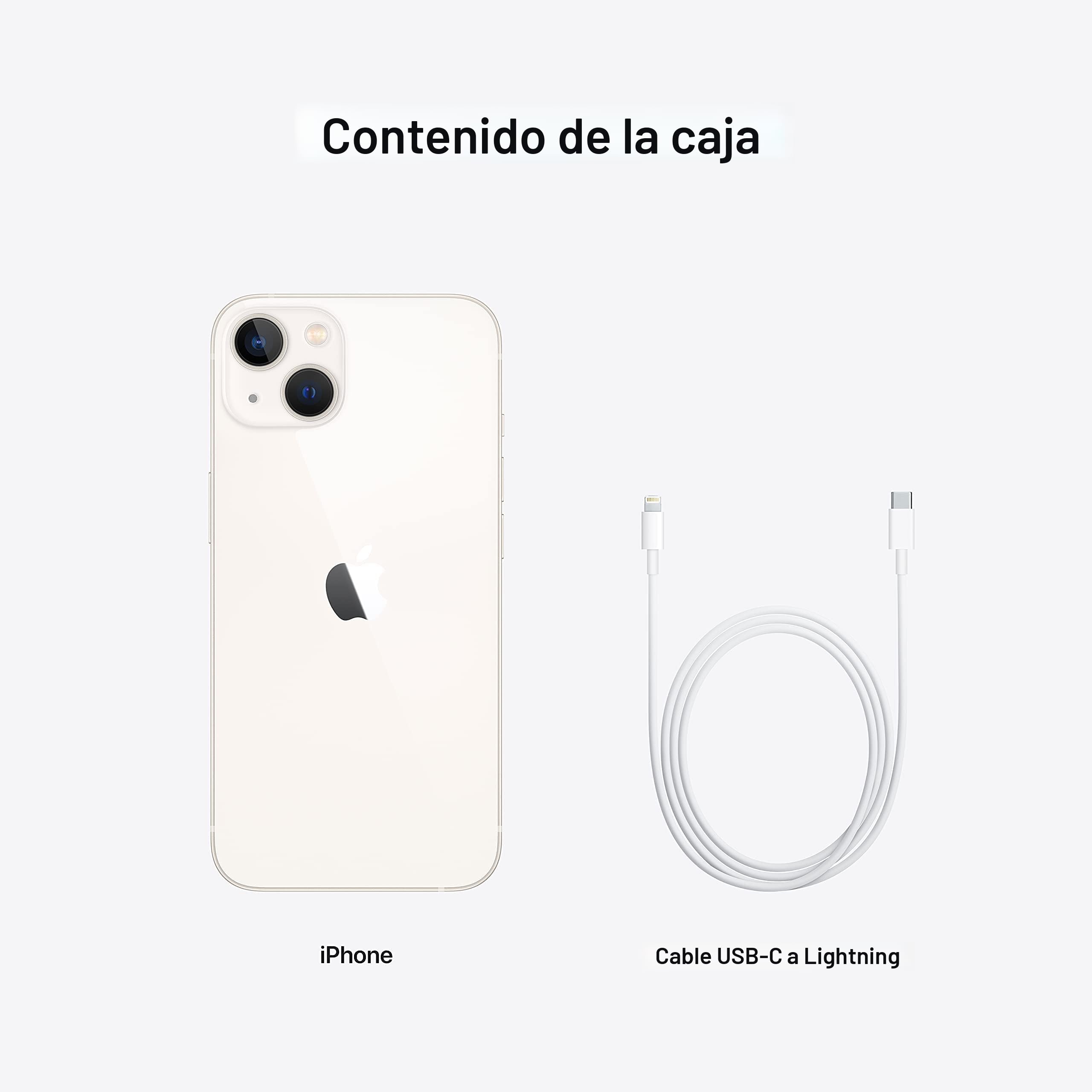 Amazon.com: Apple iPhone 13, 128 GB, blanco estrella, desbloqueado