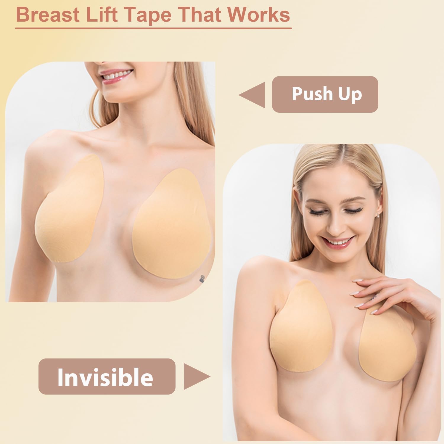 Invisible Breast Lift Tape Adhesive Sticky Push Up Bra for A-E Cup Large Breast - Image 2