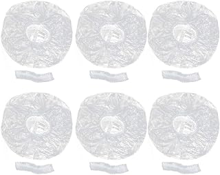 Womans Hat 200pcs Disposable Shower Cap Plastic Bath Hair Caps Clear Shower Cap for Spa Home Hotel Hair Salon Womens Shower Caps