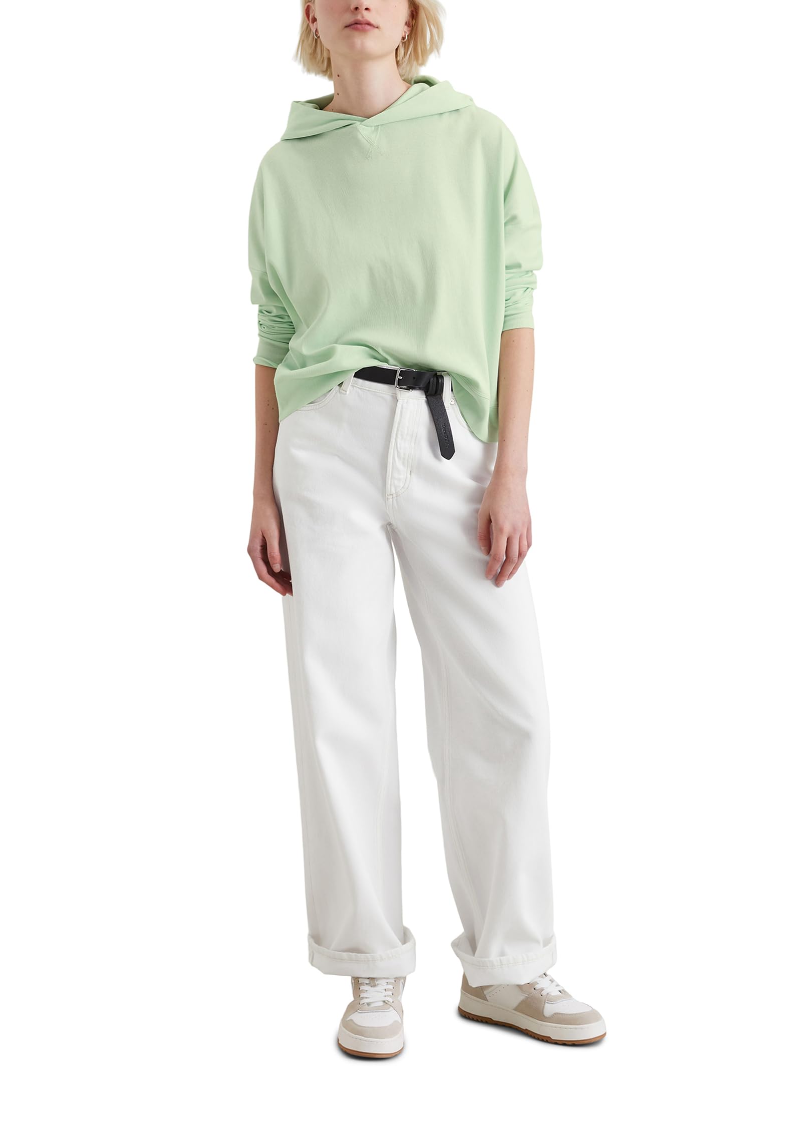 Marc OߴPolo Denim femmes sweat à capuche avec élasthanne relaxed fit, Vert (Mint Mist), L