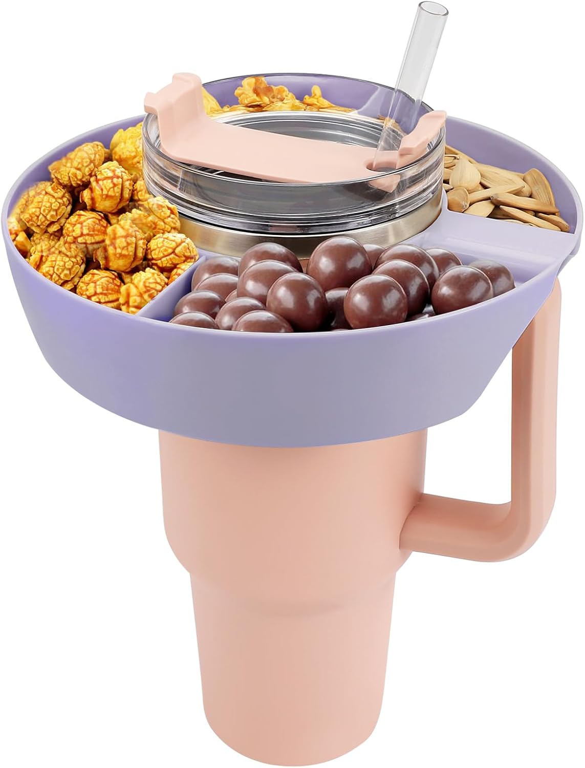 Amazon.com: MEETI Snack Bowl for Stanley Cup, Reusable Snack Ring ...