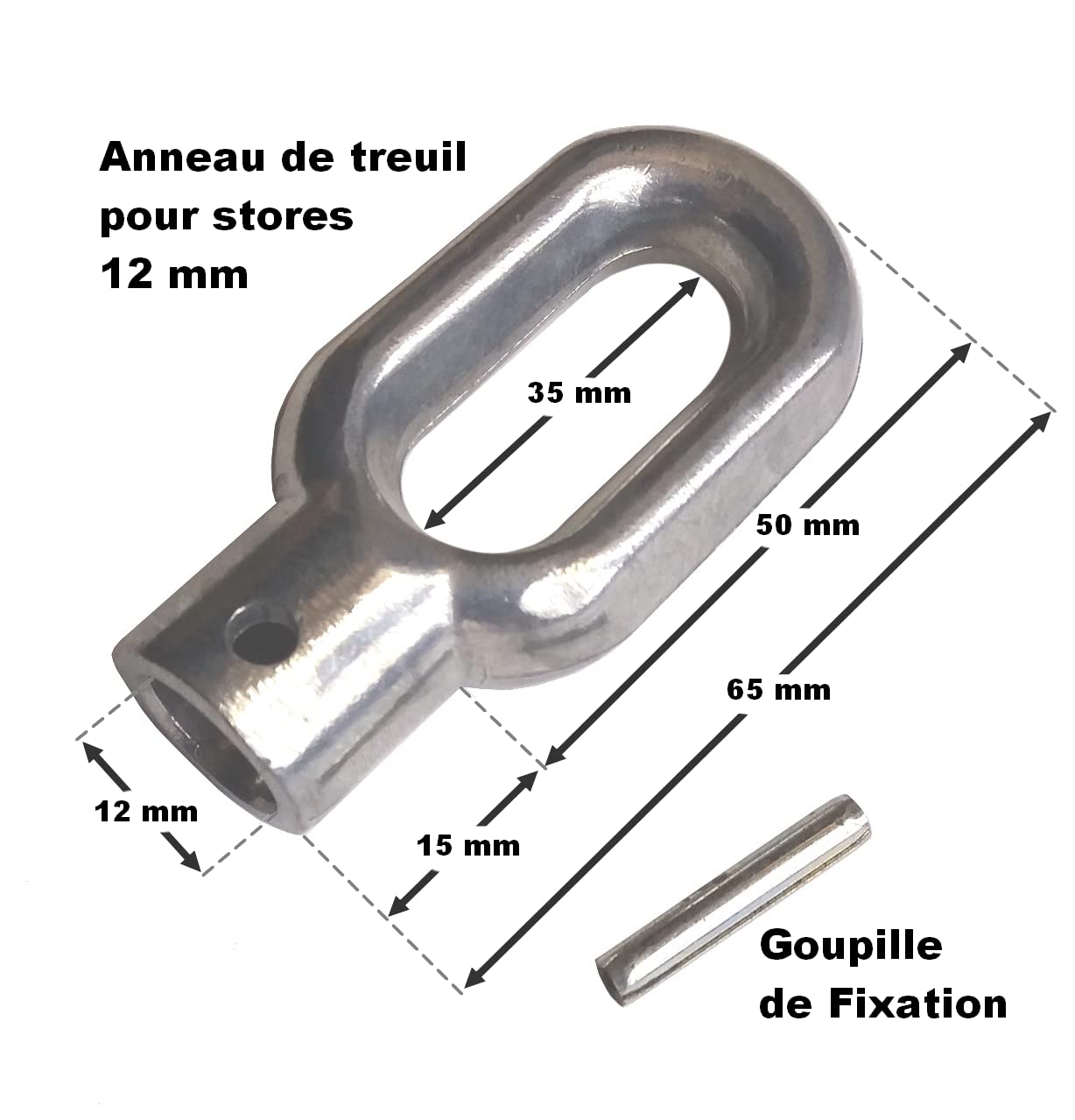 Image secondaire de DEGRIFSTORE - Anneau pour treuil Manuel - diamètre intérieur 12mm