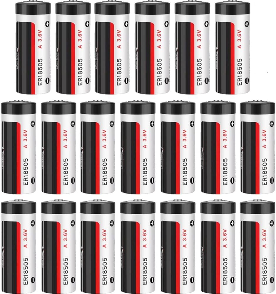 (20-Pack) ER18505 3.6V 4000mAh A Size PCL Non-Rechargeable Lithium Battery