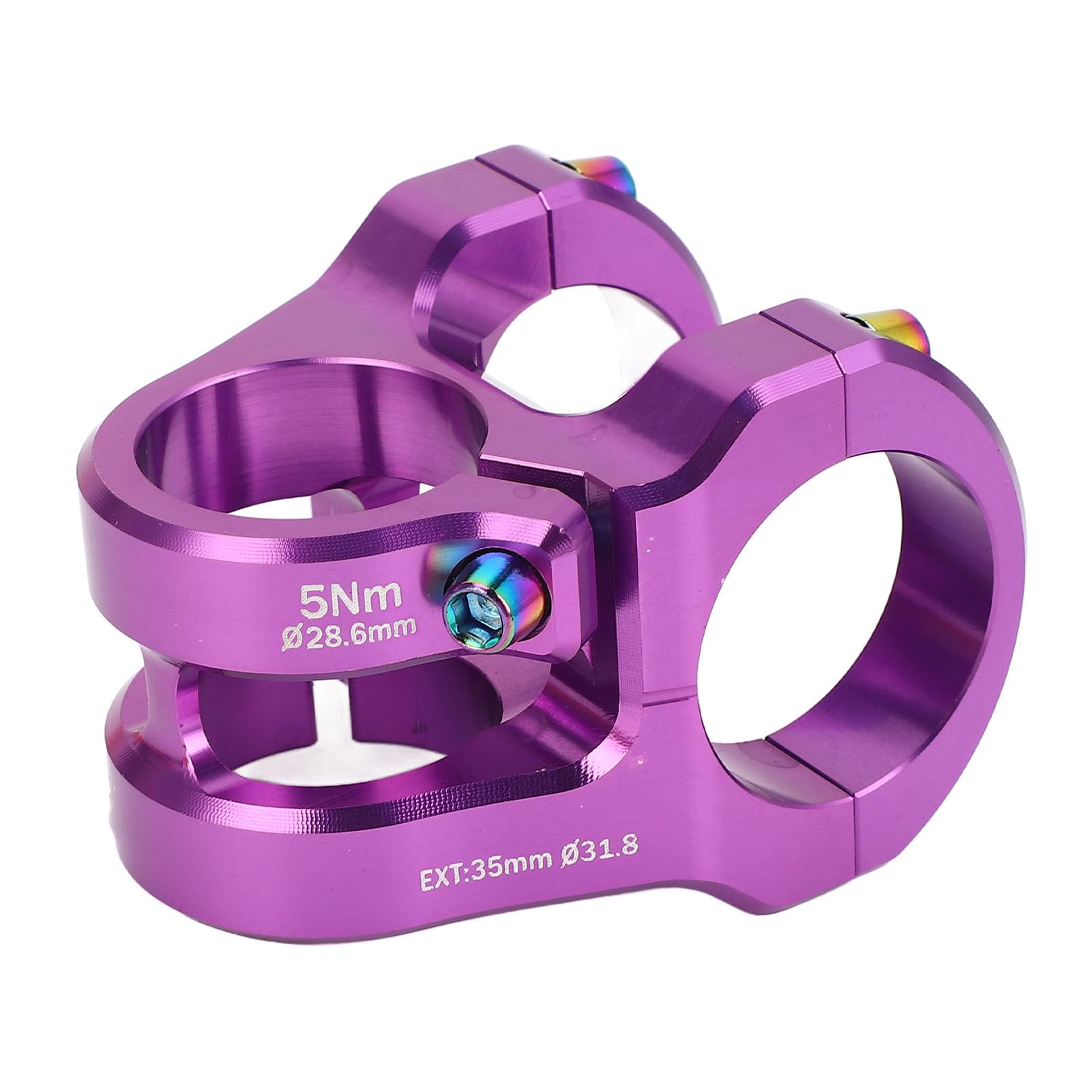 Short Cycle Horn, Light Cycle Rod 31.8x35 Mm for DIY (Purple)