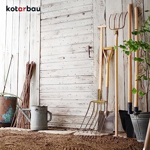 Foto von KOTARBAU® Forke 6 Zinken Heugabel Mistgabel Mistforke Gartenforke Gartengabel Dunggabel Spatengabel Gabel für Garten Drahtgabel für Garten und Landwirtschaft