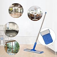 Vista 7 de Cabezales de repuesto para trapeador de microfibra de 18 pulgadas compatibles con Bona, lavables y reutilizables, almohadillas de limpieza