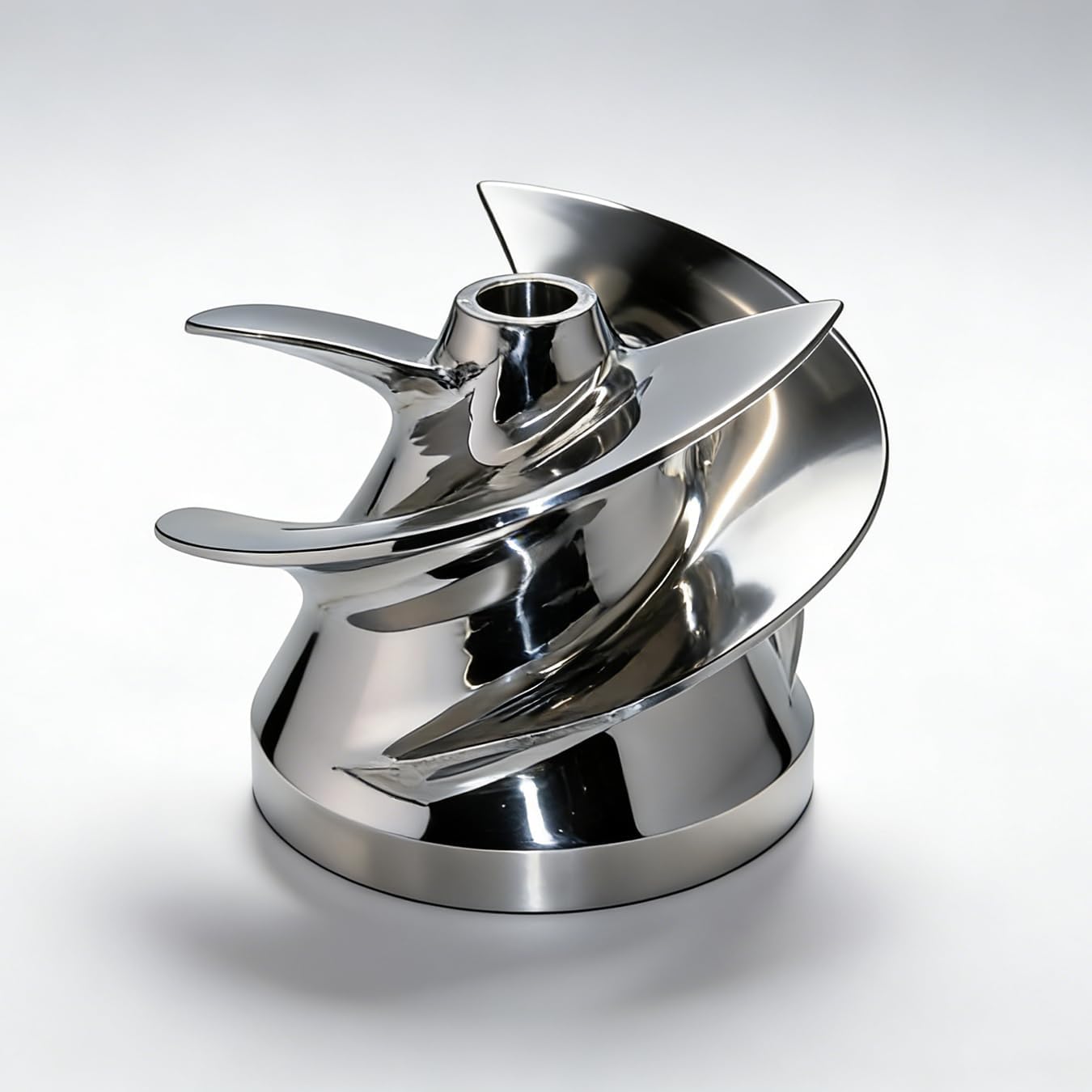 Outboard Jet Impeller 6"-79 5 3/4 OEM Part No.414 Diameter 146mm Polished Stainless 3 Blades Fits for Yamaha 20D 25N Tohatsu M25 M30 M40C Mercury 25 30 Nissan 30 Jets Small Series Boat