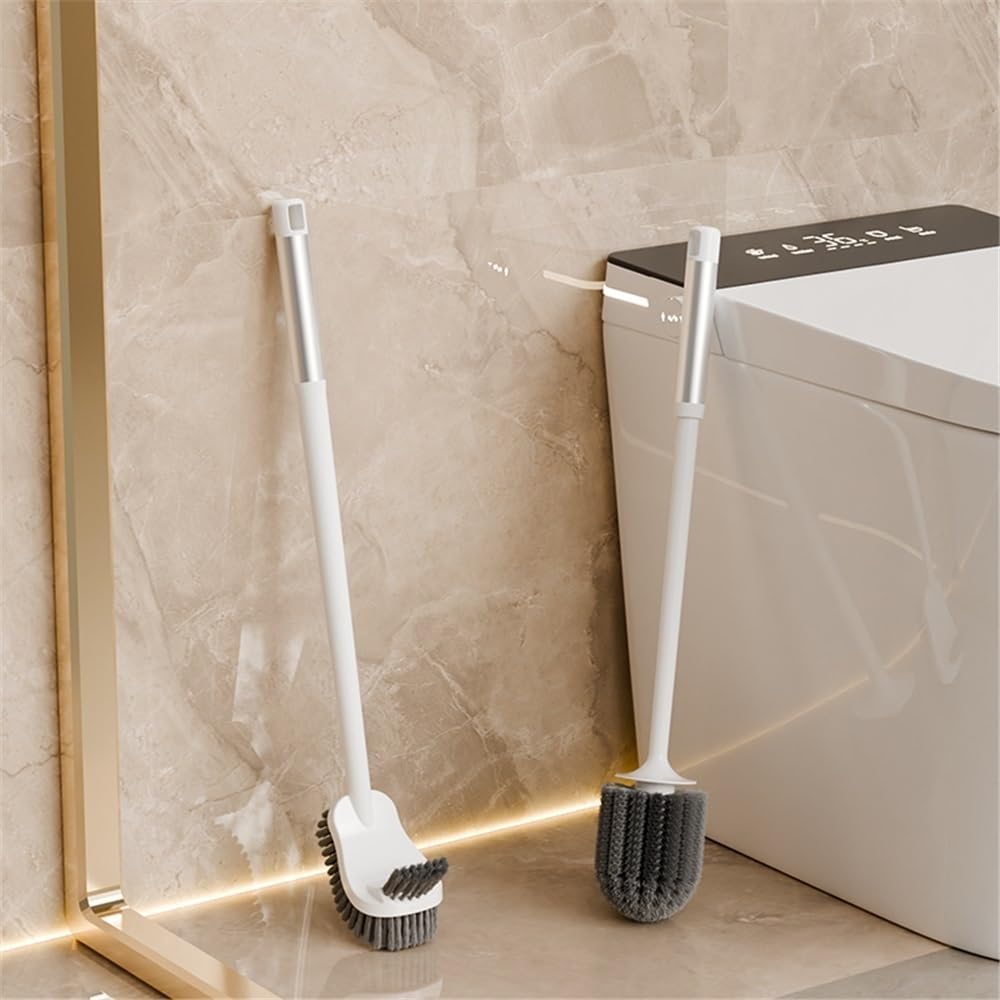 Toilet Brush Holder Toilet Brush Household Bathroom Squat with Long Bristles to Clean The