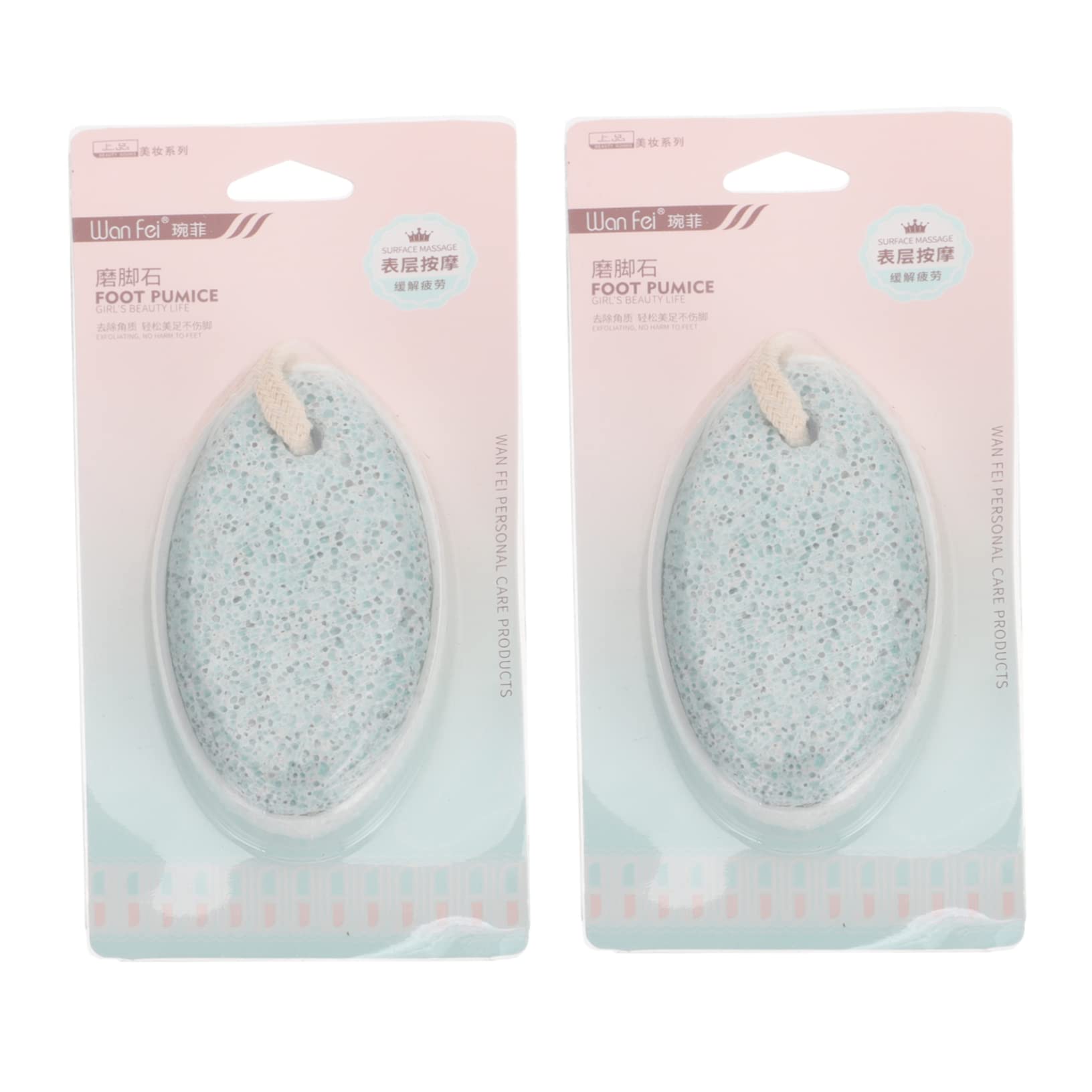 PACKOVE 2Pcs Pumice Foot File Professional Remover and Foot Grinder for Dead Skin Exfoliation Premium Lava for Home Use