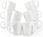 GBhome 15OZ Stackable Coffee Mugs, Ceramic Coffee Mugs with Texture Patterns for Man,Woman,Dad,Mom, Modern Coffee Cups Set of 4 for Latte/Cappuccino/Cocoa. Dishwasher&Microwave Safe，Black
