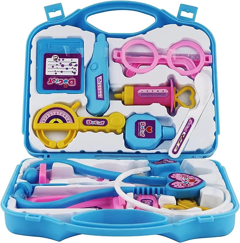 thelintu Doctor Play Set with Foldable Suitcase, Doctor Set Toy Game Kit, Compact Medical Accessories Toy Set Pretend Play Sets, Boys, Girls (Blue) (B0D3RG2GF6) Amazon Price History, Amazon Price Tracker