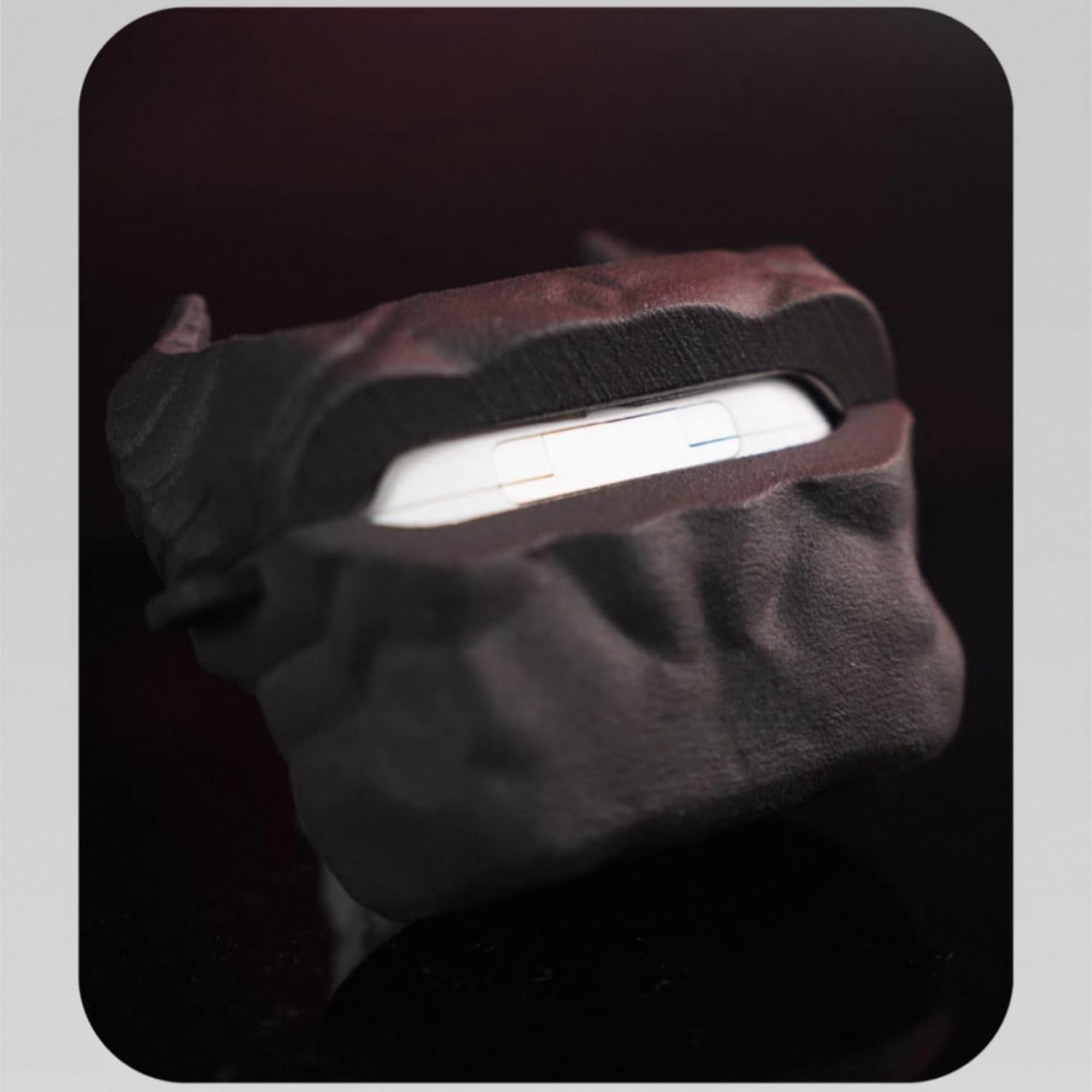 Devil Design​​ Earphone Shell​​ for ​​Halloween-Soft Protective Cover​​,Carrying Rope Included​​ for AirPods Pro1/2 (Earphone Shell​​+Sling, for AirPods pro 1/2)