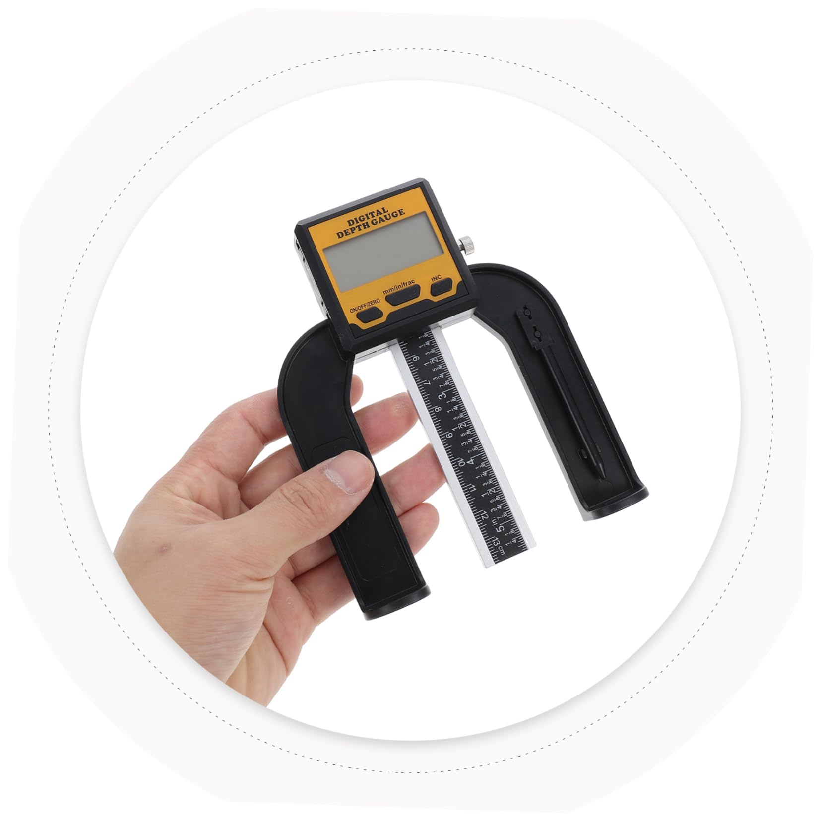 Cabilock Medidor De Altura Digital Calibre De Medición Multifunción Para Carpintería Herramienta Para Altura y Profundidad Trabajos
