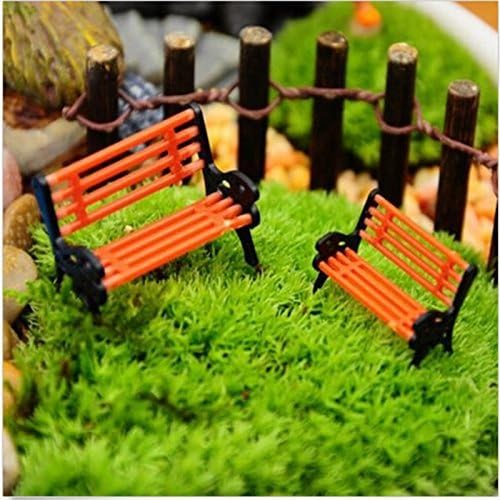 BESTIM INCUK Miniature Fairy Garden Park Bench Home Decoration Outdoor Decor
